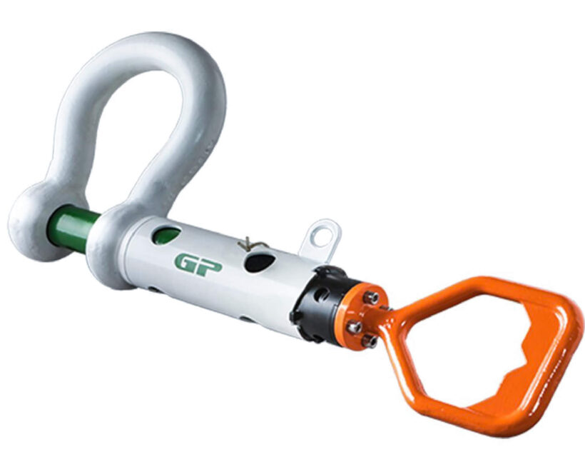 Guided Pin Rov shackle with D handle Guided Pin Rov shackle with D handle