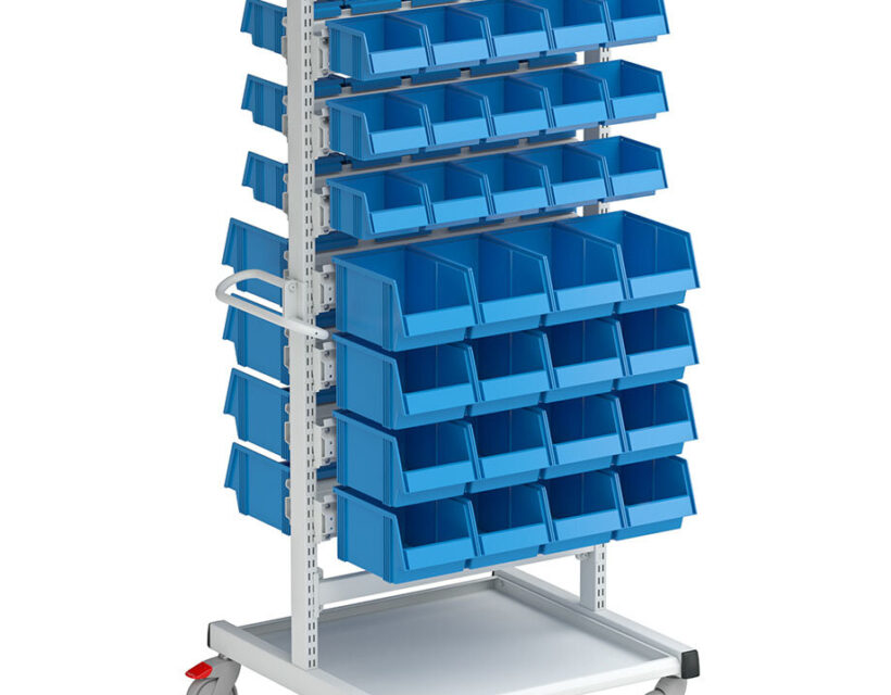 Stacking bin trolley Stacking bin trolley